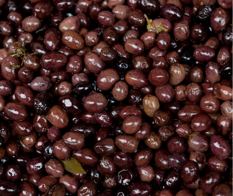 A variety of Israeli olives