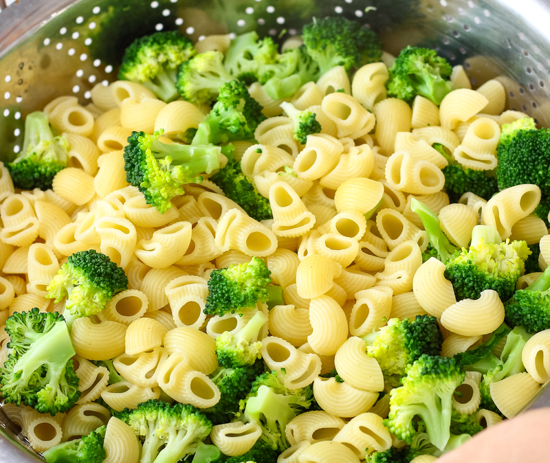 pasta and broccoli